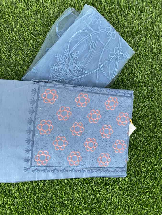 Semi Silk Churidar Set DC167-01