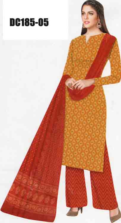 Ajrakh Print Cotton Churidar Set DC185-05