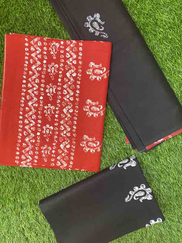 Batik Printed Cotton Churidar Set DC175-06