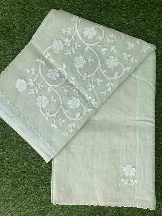 Net Kota Sarees with Applique Work Embroidery DS310-01