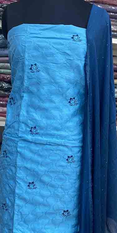 Semi Silk Churidar Set DC178-01