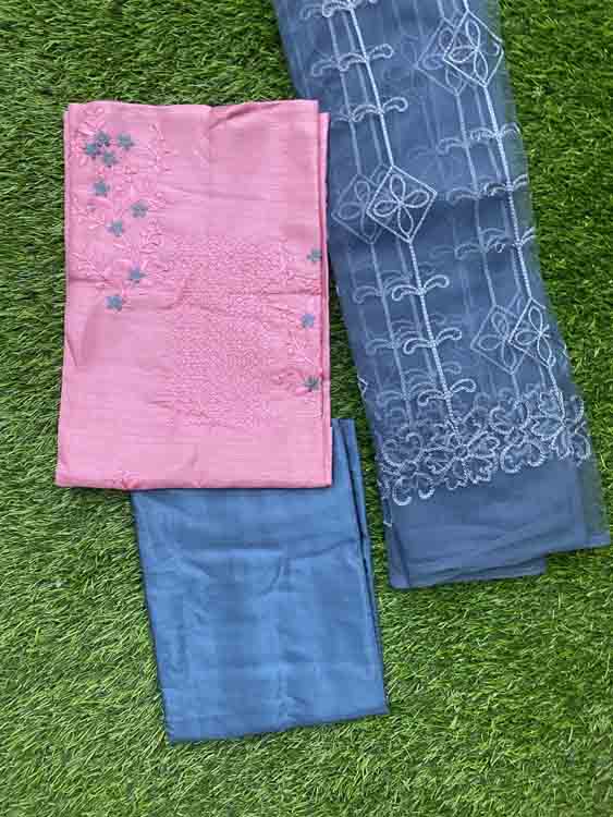 Semi Silk Churidar Set DC189-07