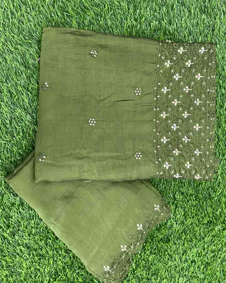 Vichitra Silk Churidar Set DC169-08