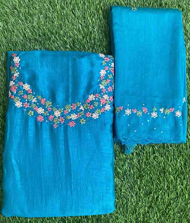 Vichitra Silk Churidar Set DC220-01