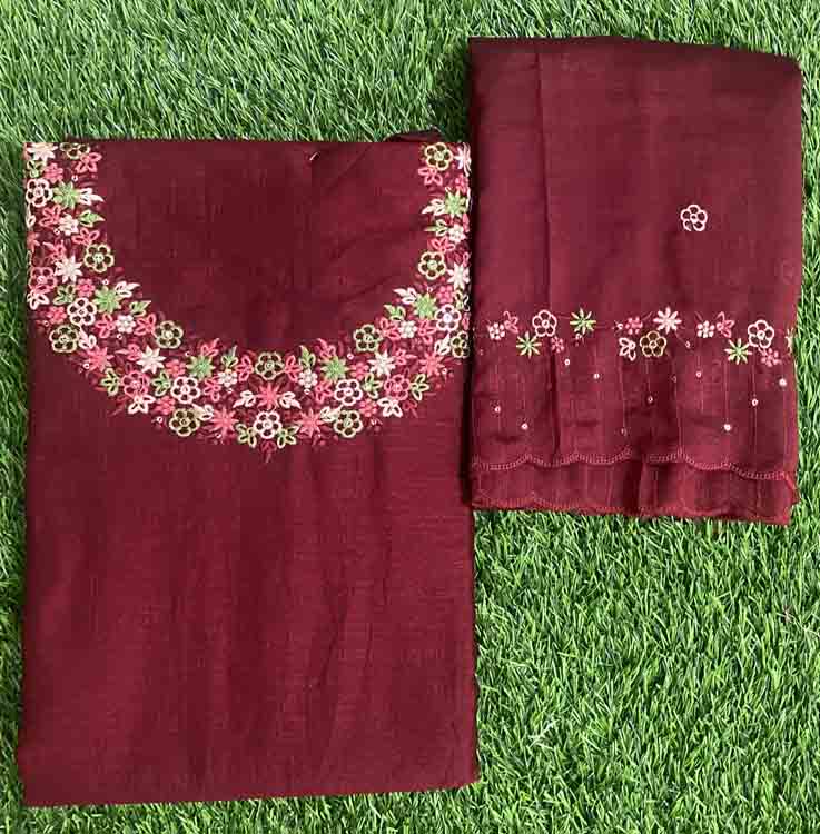 Vichitra Silk Churidar Set DC220-05