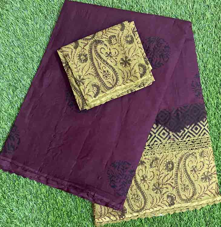 Cotton Crosia Work Saree DS333-02