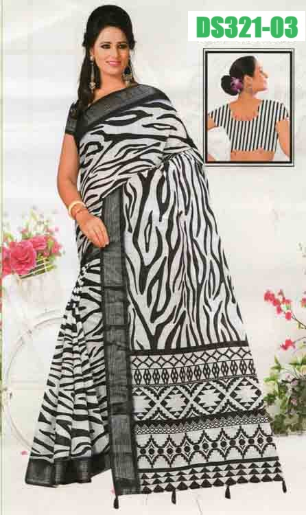 Semi Linen Saree DS460-14