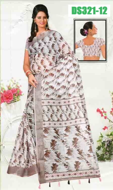 Semi Linen Saree DS321-12