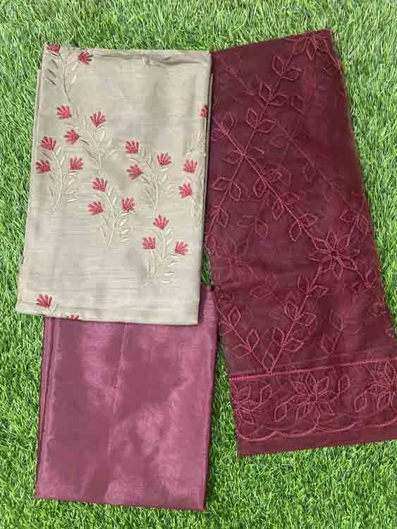 Semi Silk Churidar Materials DC197-06