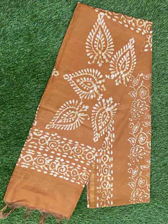 Batik Print Semi Tusser Saree DS339-01