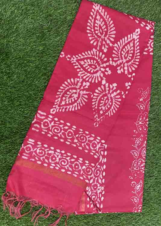 Batik Print Semi Tusser Saree DS339-03