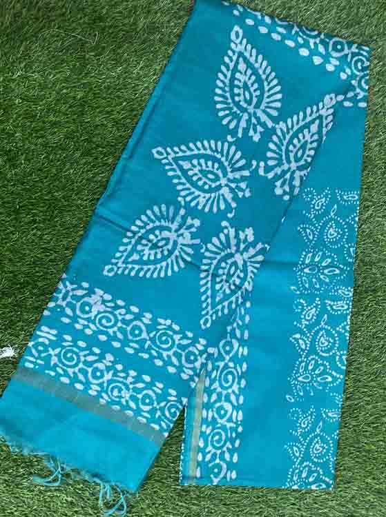 Batik Print Semi Tusser Saree DS339-05