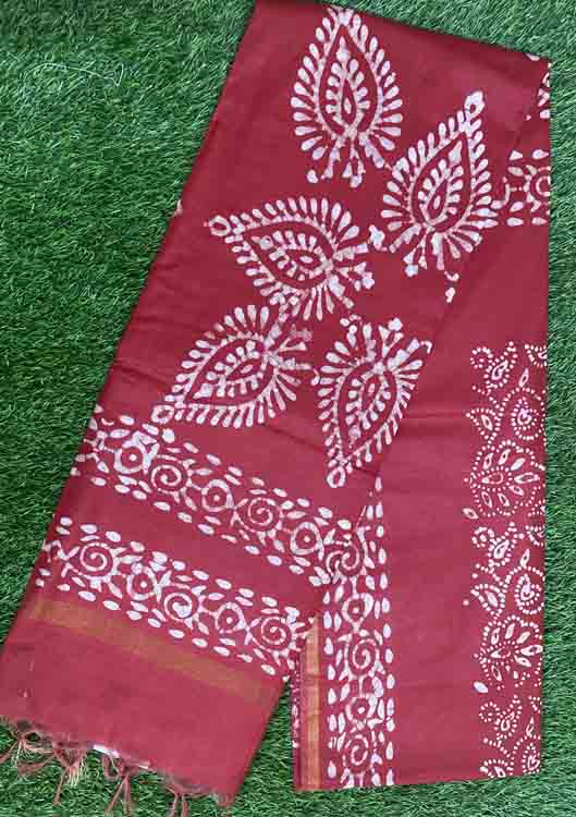 Batik Print Semi Tusser Saree DS339-08