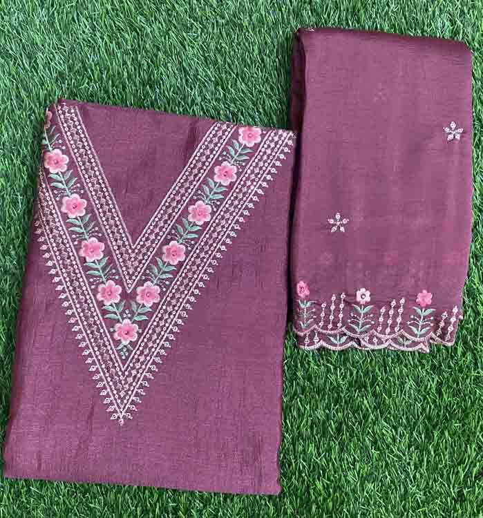 Vichitra Silk Churidar Materials Set DC218-05