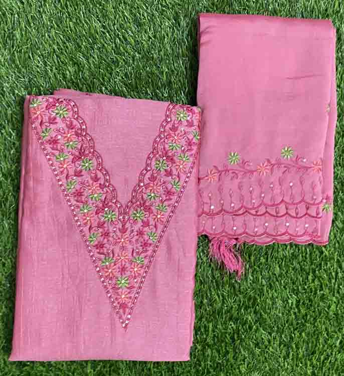 Vichitra Silk Churidar Materials Set DC218-11