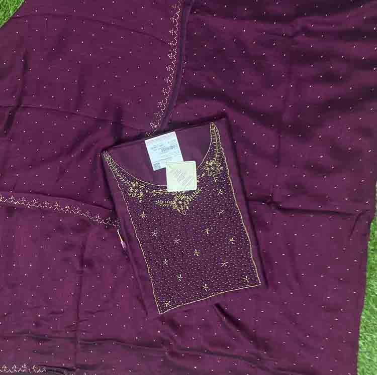 Vichitra Silk Churidar Set DC205-01