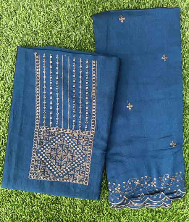 Vichitra Silk Churidar Set DC212-02