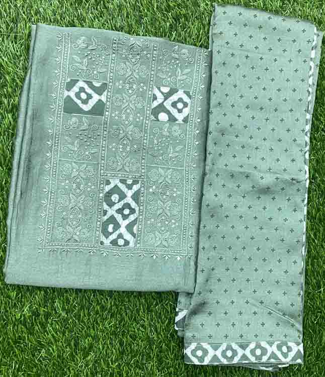 Vichitra Silk Churidar Set DC226-07