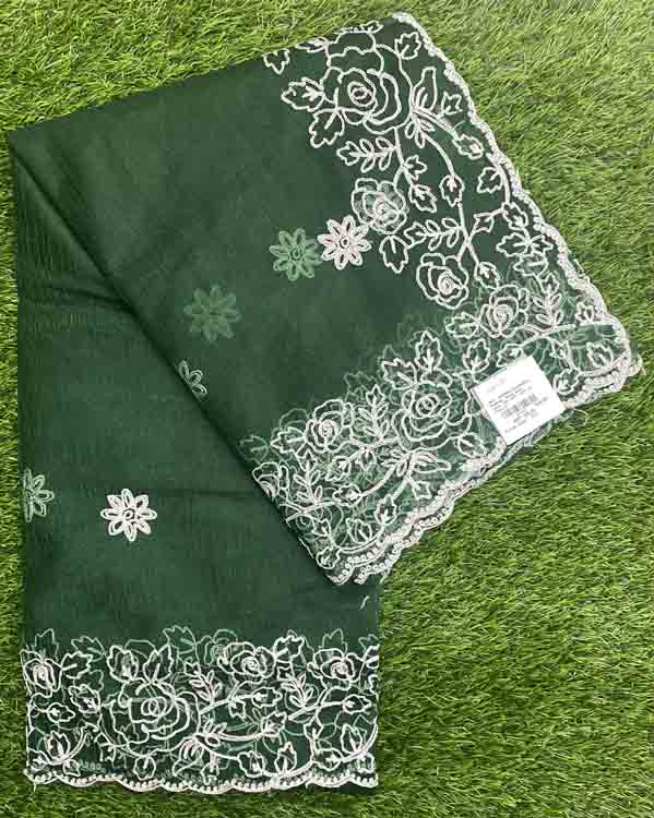 Embroidered Semi Organza Saree DS393-05
