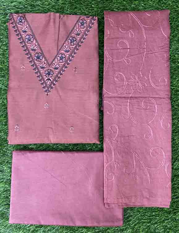 Semi Silk Churidar Set DC223-02