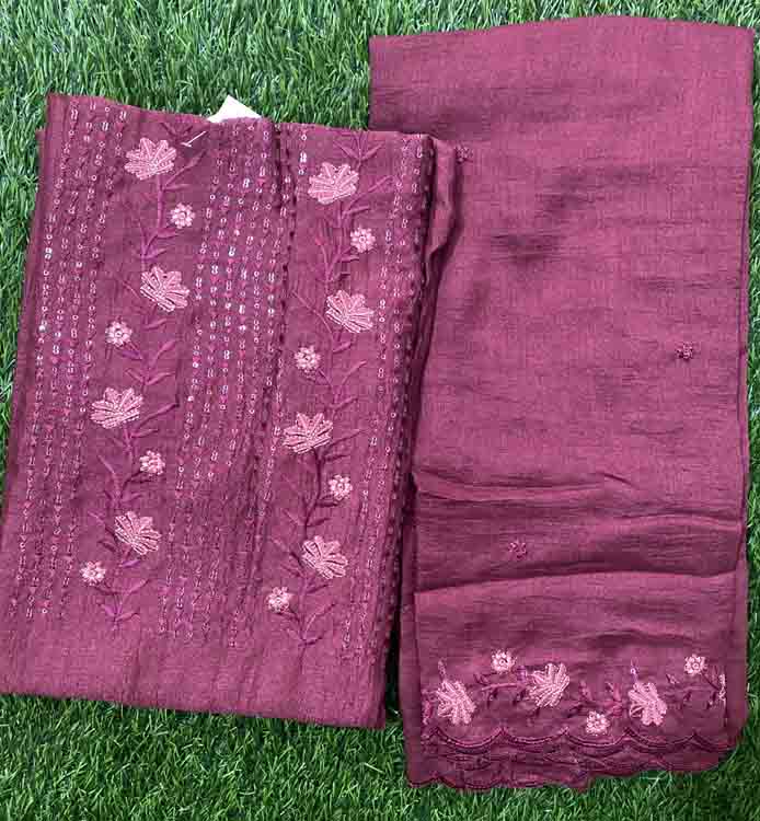 Vichitra Silk Churidar Set DC224-08