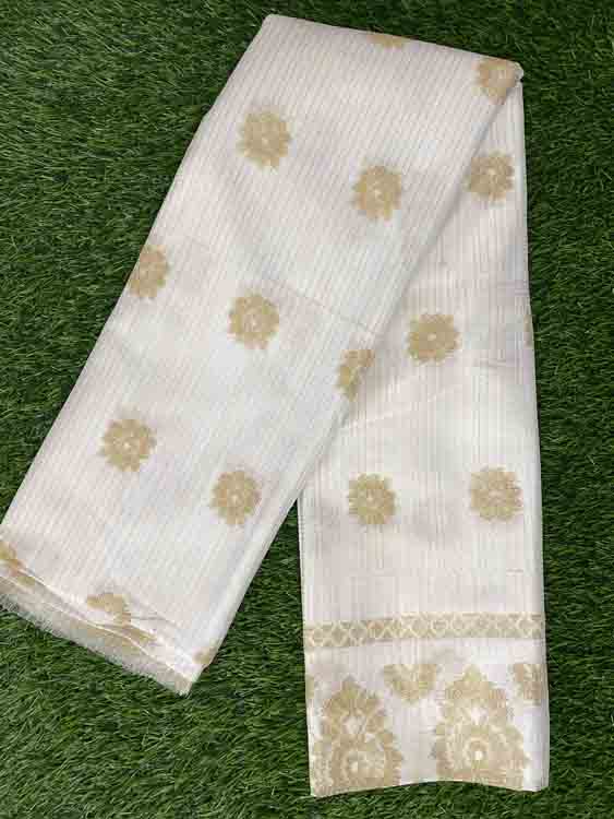 Off White Gold Saree DS365-04