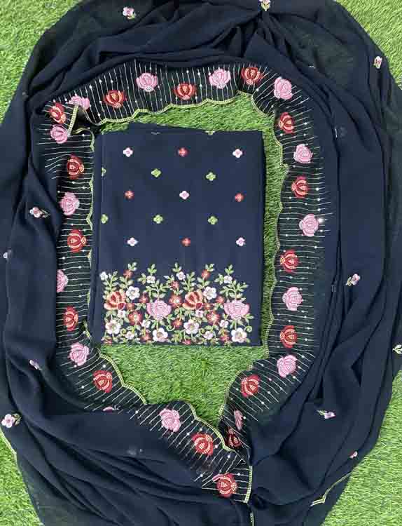 Unstitched Georgette Churidar Materials DC271-07