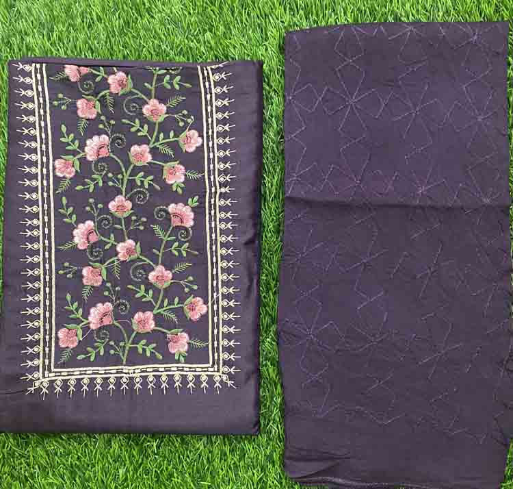 Semi Silk Churidar Set DC266-02