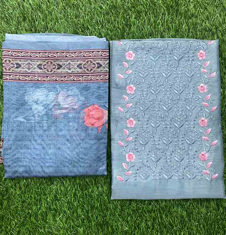 Unstitched Semi Silk Churidar Materials DC276-02