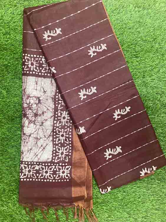 Semi Tusser Saree DS366-01