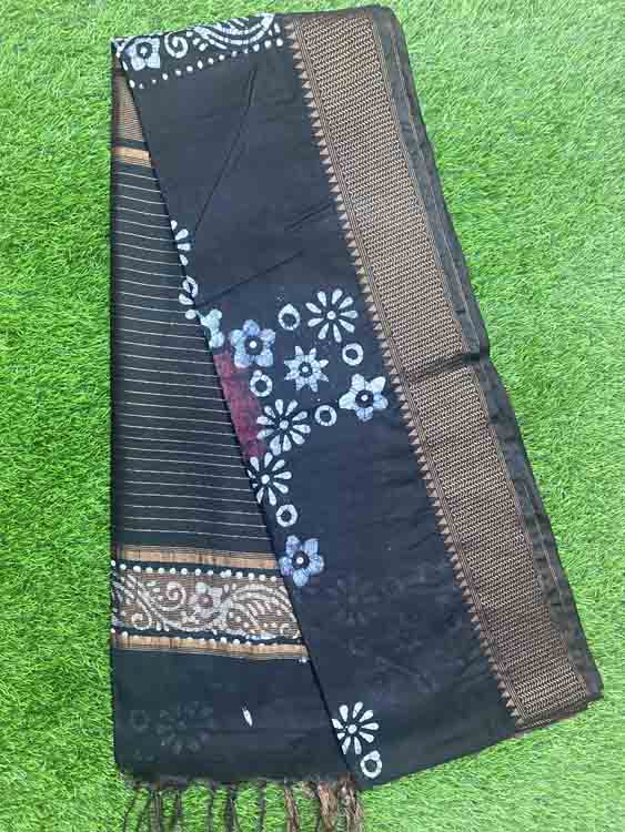 Semi Tusser Saree DS366-09
