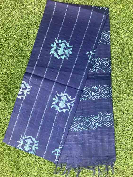 Batik Print Semi Tusser Saree DS377-08