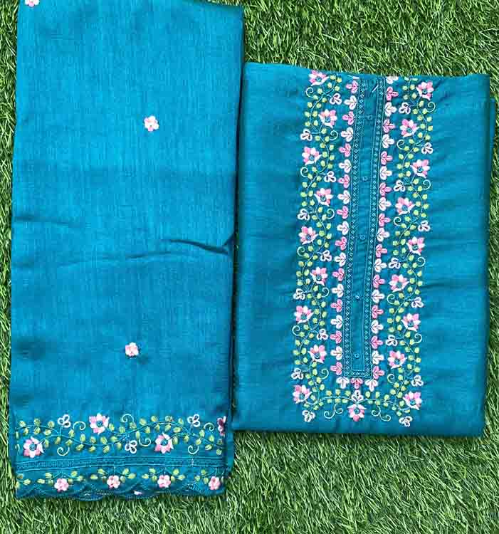 Vichitra Silk Churidar Set DC263-05