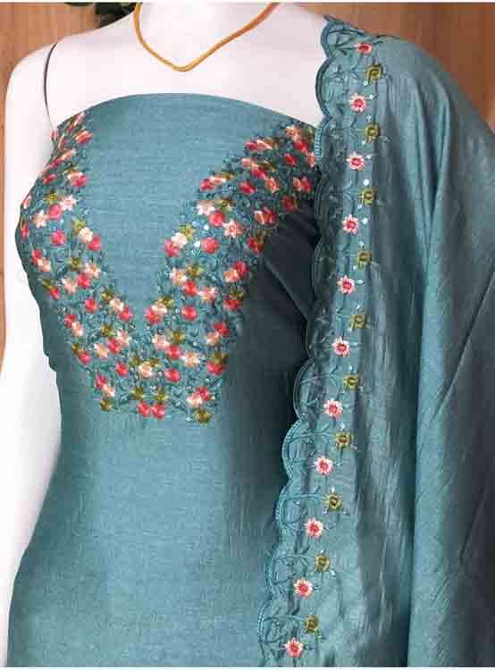 Vichitra Silk Churidar Materials DC261-09