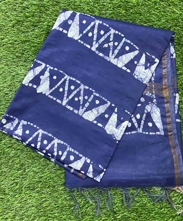 Batik Print Semi Tussar Saree DS397-08