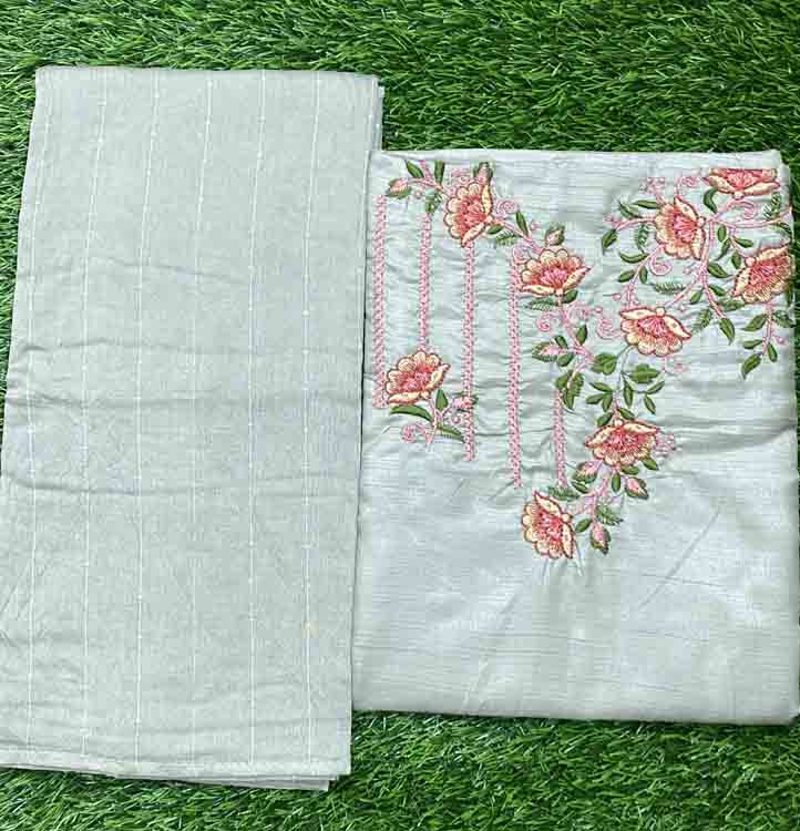 Daily Wear Semi Silk Churidar Materials DC291-08