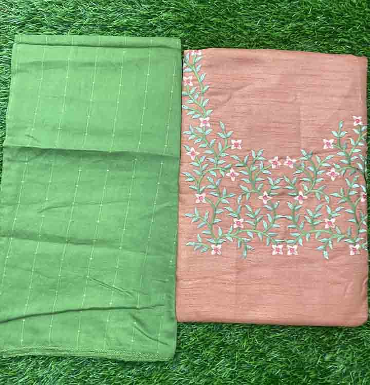 Daily Wear Semi Silk Churidar Materials Set DC295-05