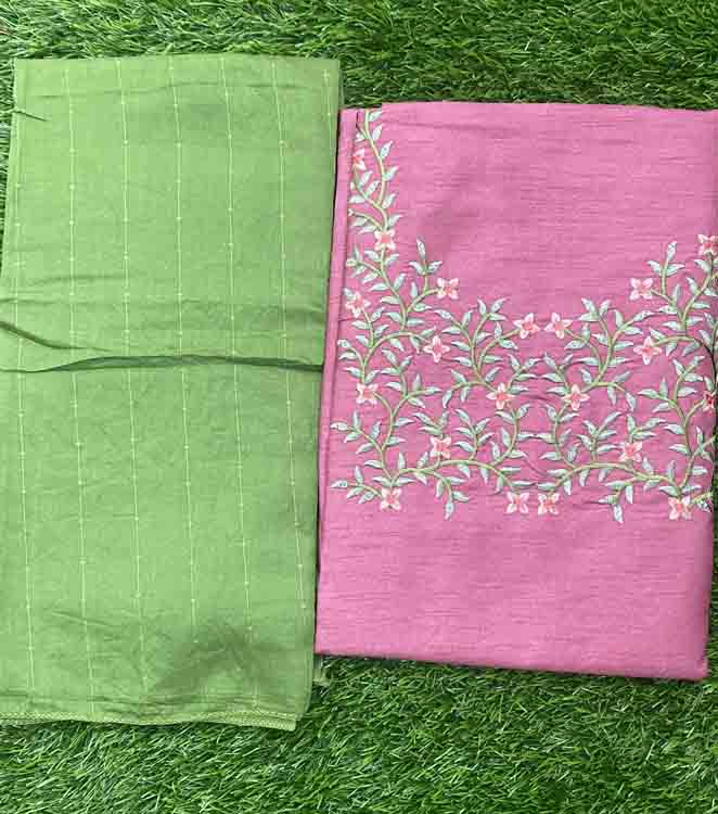Daily Wear Semi Silk Churidar Materials Set DC295-07