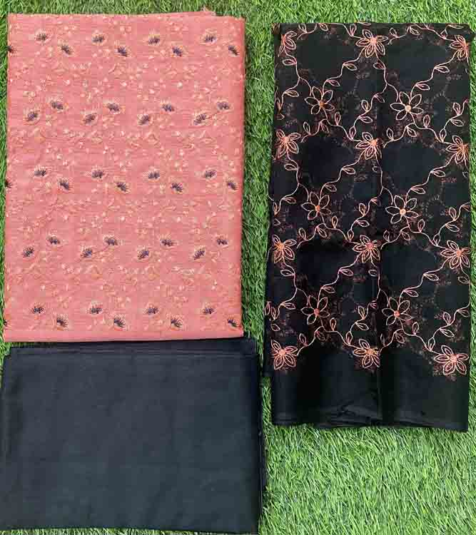Unstitched Semi Silk Salwar Suit Materials DC285-01
