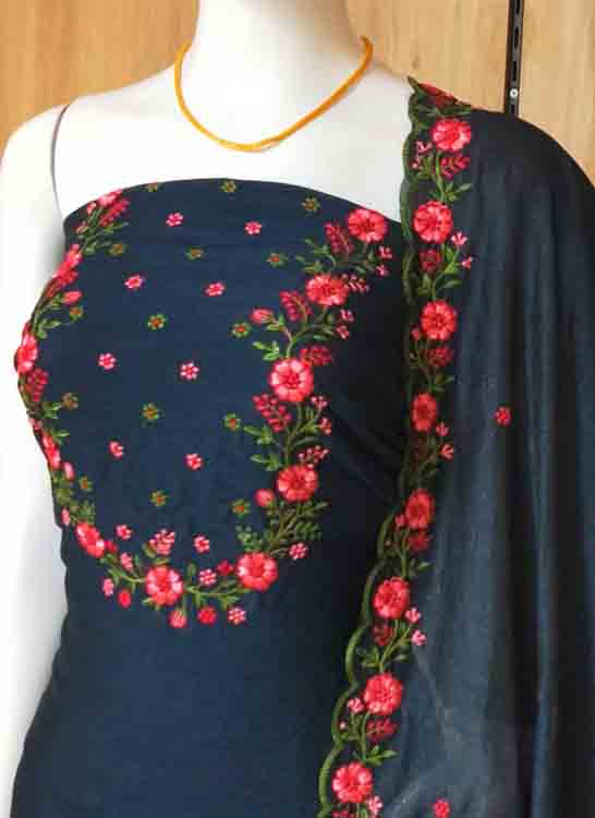 Vichitra Silk Churidar Material Set DC304-04