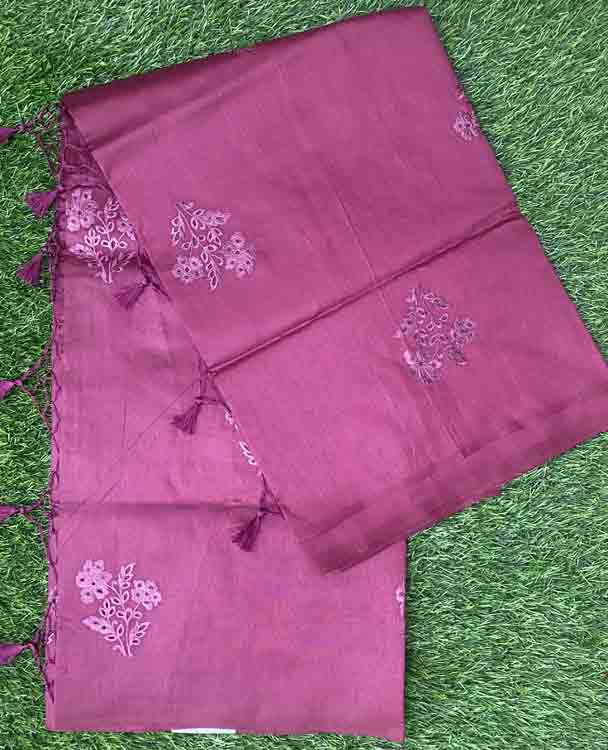 Art Silk Saree with Embroidery Work DS433-01