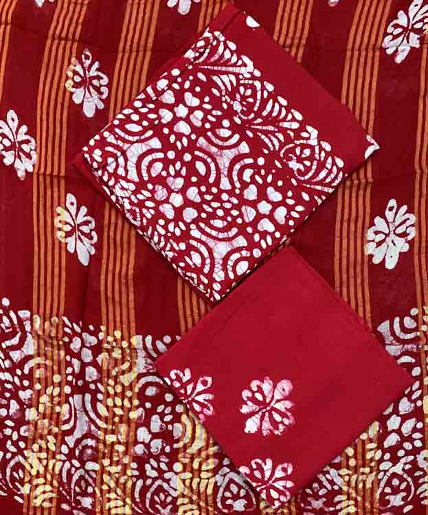 Batik Print Soft Cotton Churidar Materials Set DC315-02