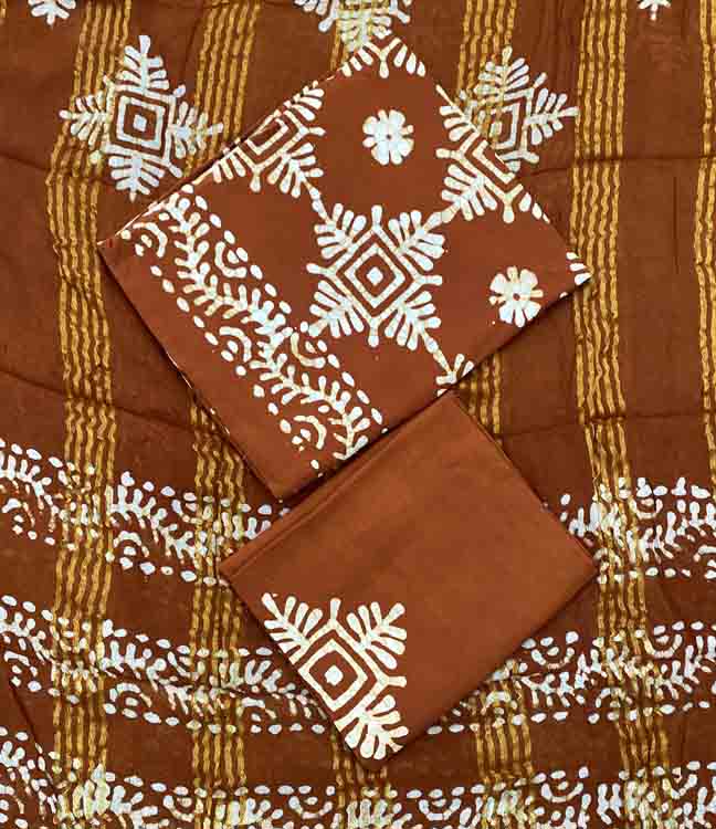 Batik Print Soft Cotton Churidar Materials Set DC315-08