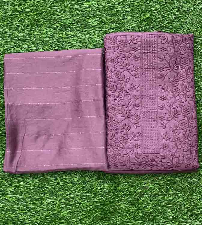 Unstitched Semi Silk Churidar Set DC326-01