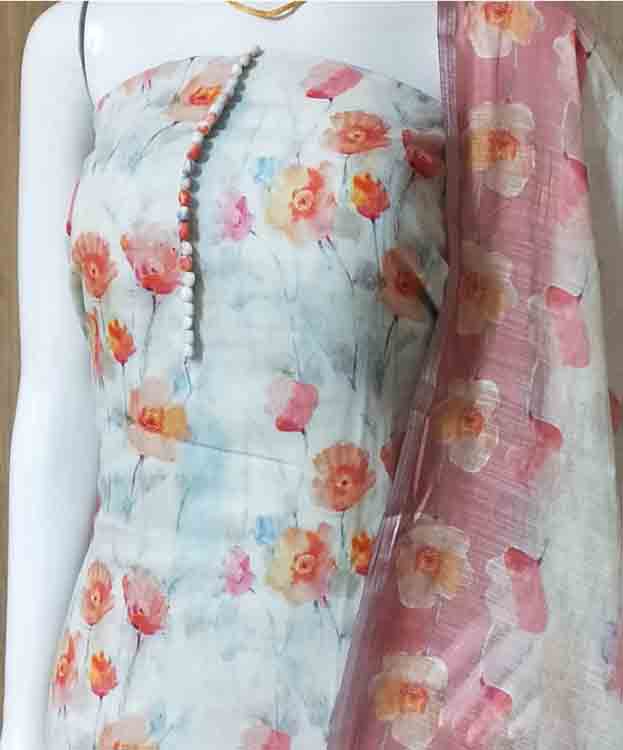 Linen Churidar Materials Set DC321-07