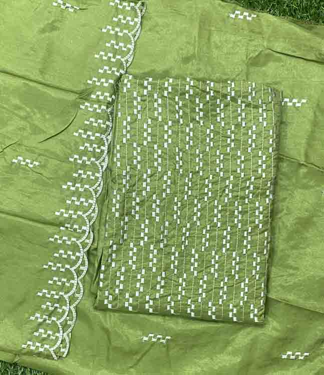 Daily Wear Semi Silk Churidar Materials Set DC320-07