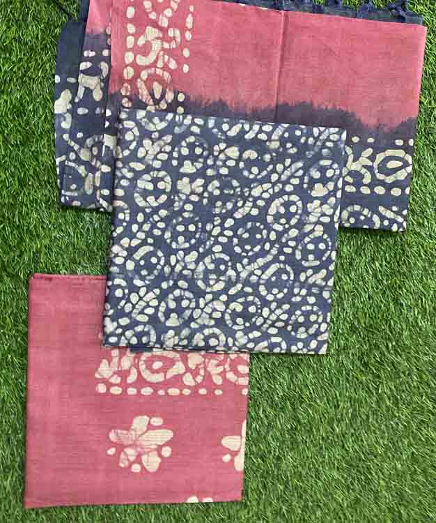 Semi Tussar Silk Churidar Materials Set DC322-02