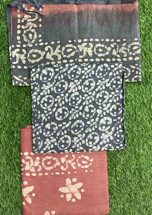 Semi Tussar Silk Churidar Materials Set DC322-06