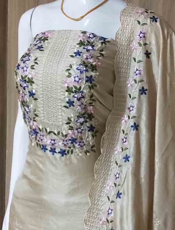 Vichitra Silk Churidar Material Set DC314-02