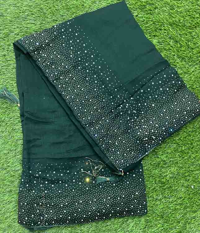 Vichitra Silk Saree with Beautiful Stone Work DS543-04